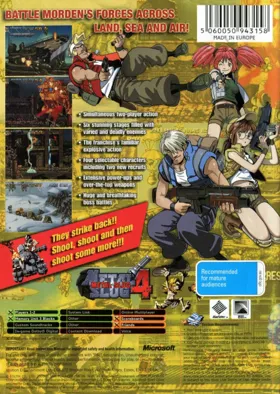 Metal Slug 4 (USA) box cover back